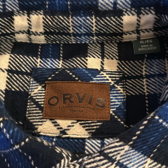 Orvis Button Up Flannel Shirt - Picture 2 of 2